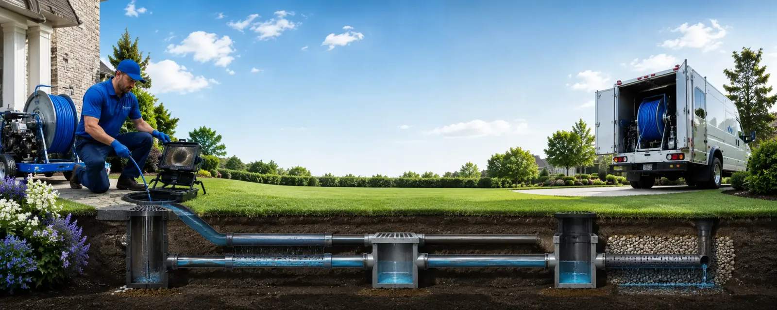 Outdoor drain cleaning information for Kaleva, MI